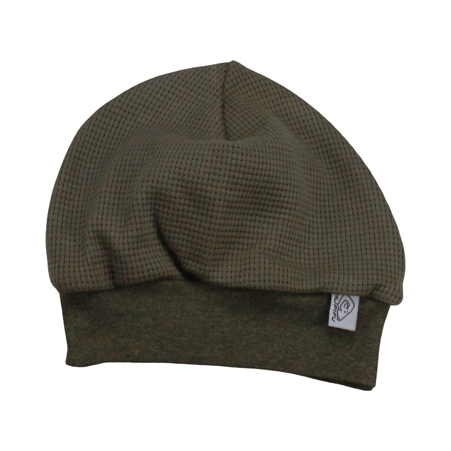 Babymütze | Waffelpiquet olivegrün