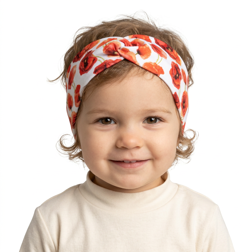 Haarband | Mohnblume