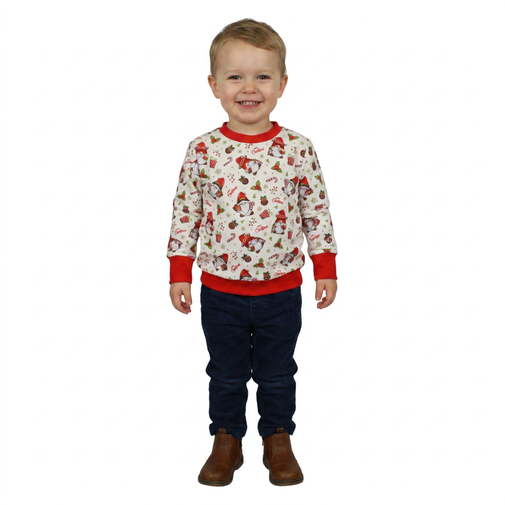 Pullover | X-MAS Wichtel weiß
