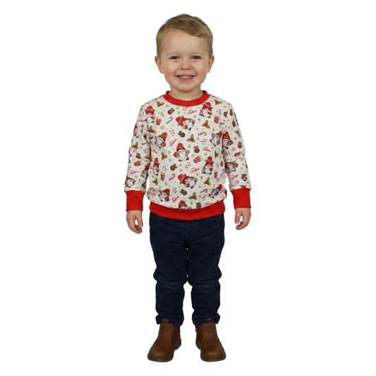 Pullover | X-MAS Wichtel weiß