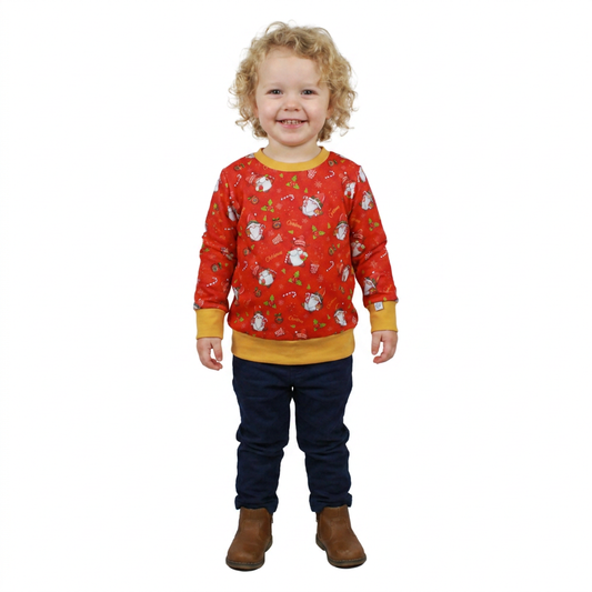 Pullover | X-MAS Wichtel rot