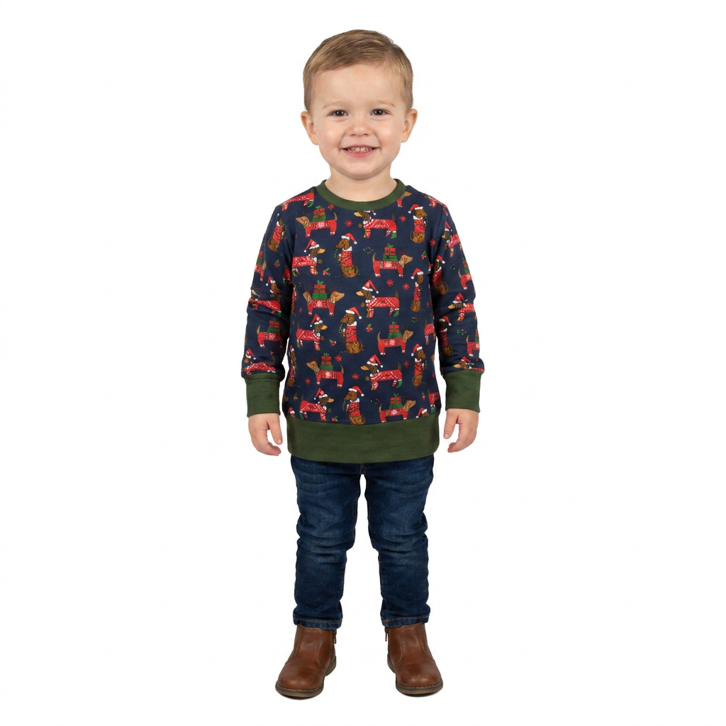 Pullover | X-MAS Dackel grün