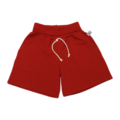 Short lang | bordeauxrot