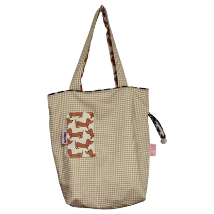 Tasche | Dackel beige