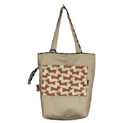 Tasche | Dackel beige