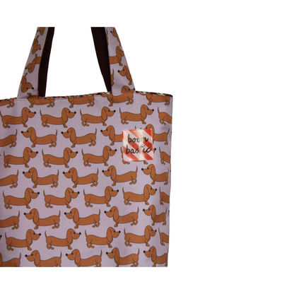 Tasche | Dackel lila