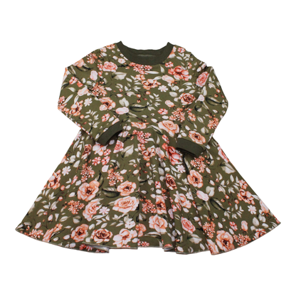 Langarmkleid | green Rose