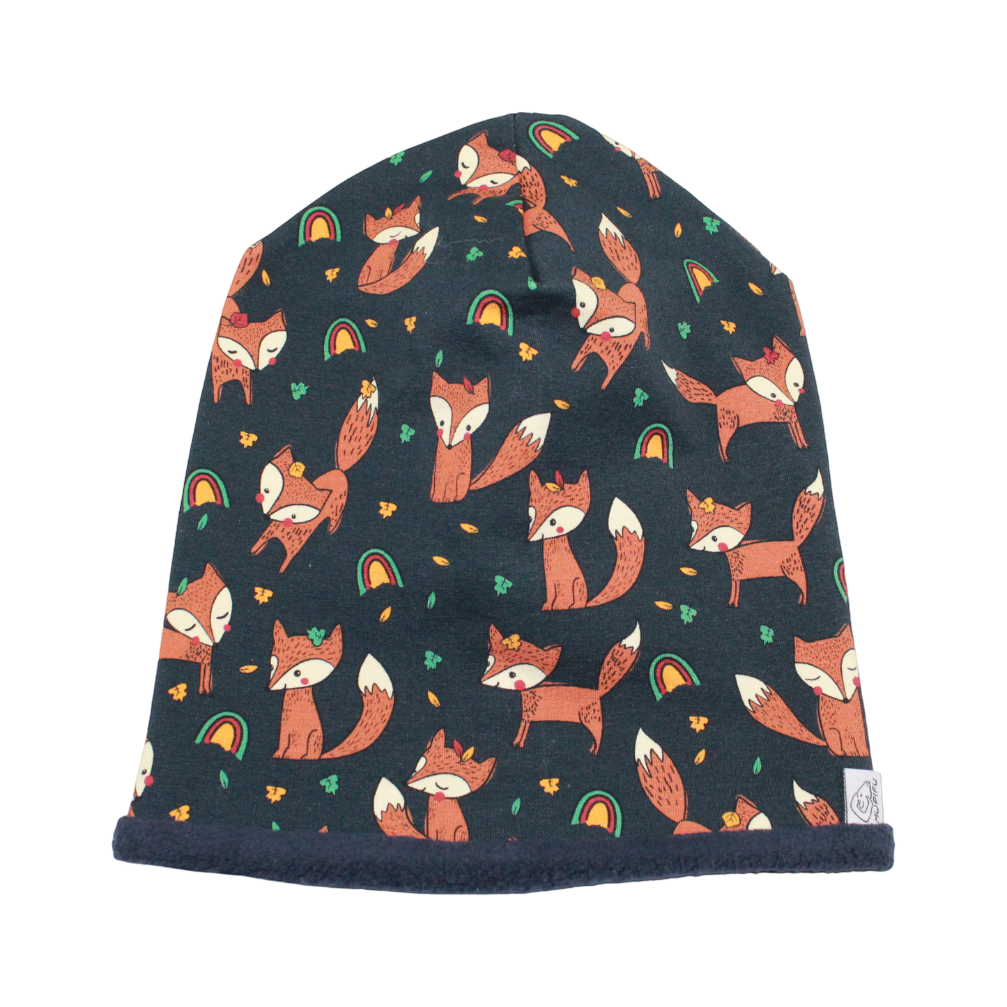 Wendebeanie | Fuchs dunkelblau
