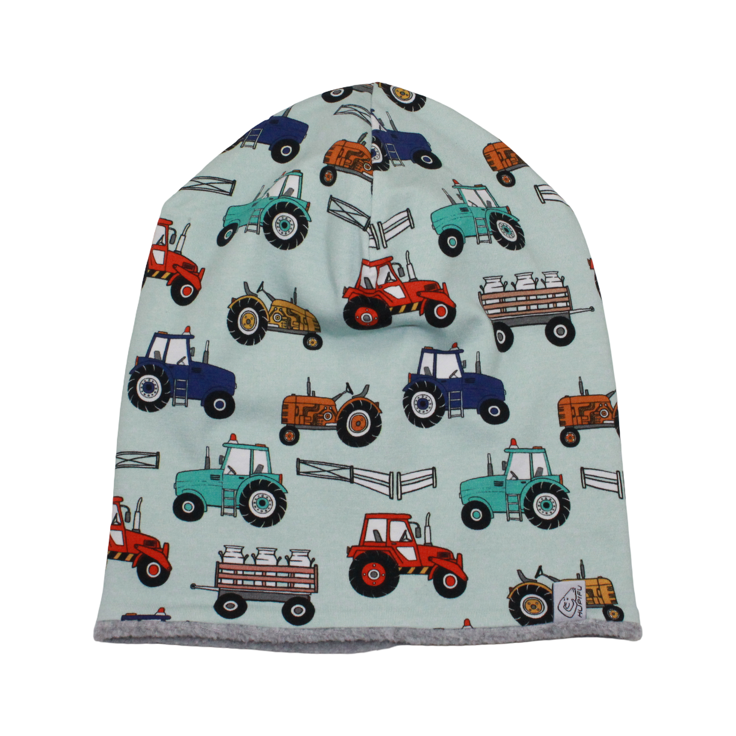 Wendebeanie | Traktor hellbl.