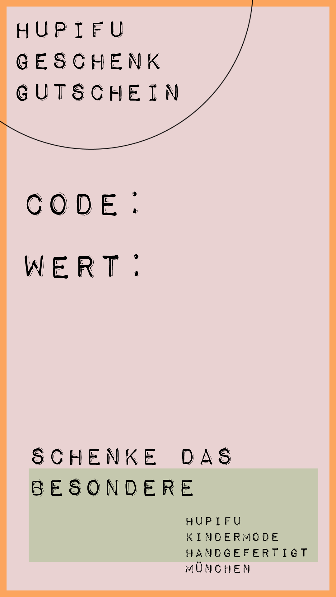 HUPIFU - Geschenkgutschein